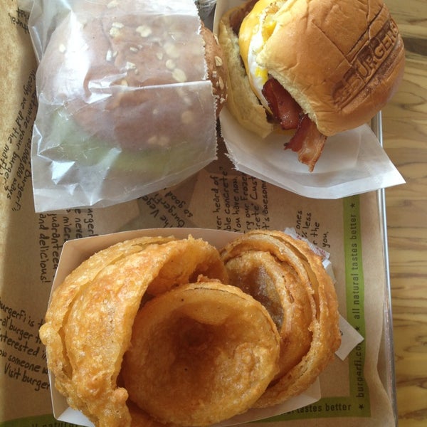 Photo taken at BurgerFi by Deborah C. on 5/30/2013