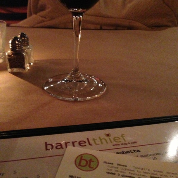 Photo taken at Barrel Thief Wine Shop and Cafe by Natalie G. on 2/14/2013