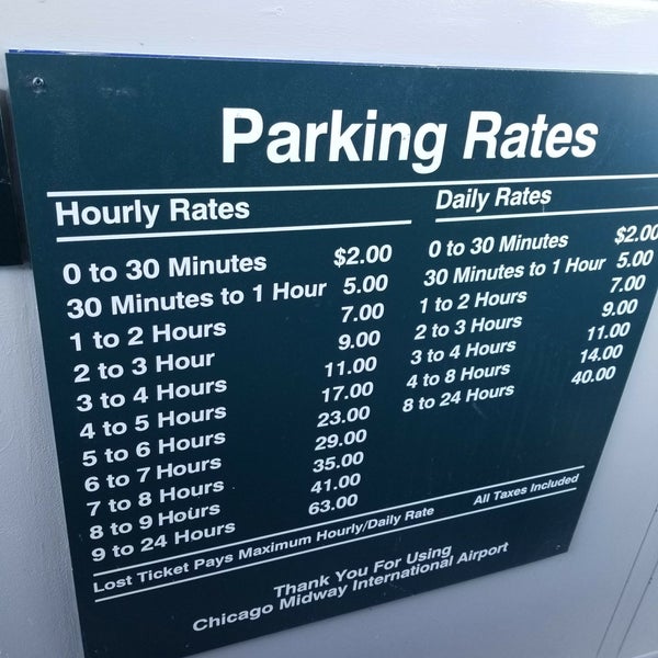 Chicago Midway Airport Parking Information