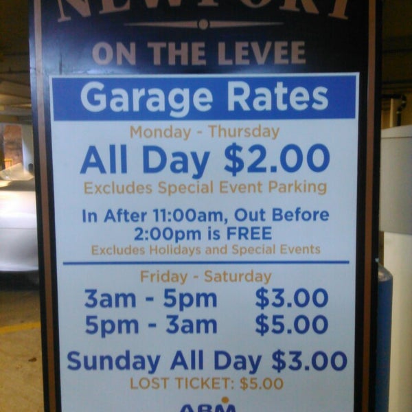 Newport On The Levee Parking Garage Newport Ky