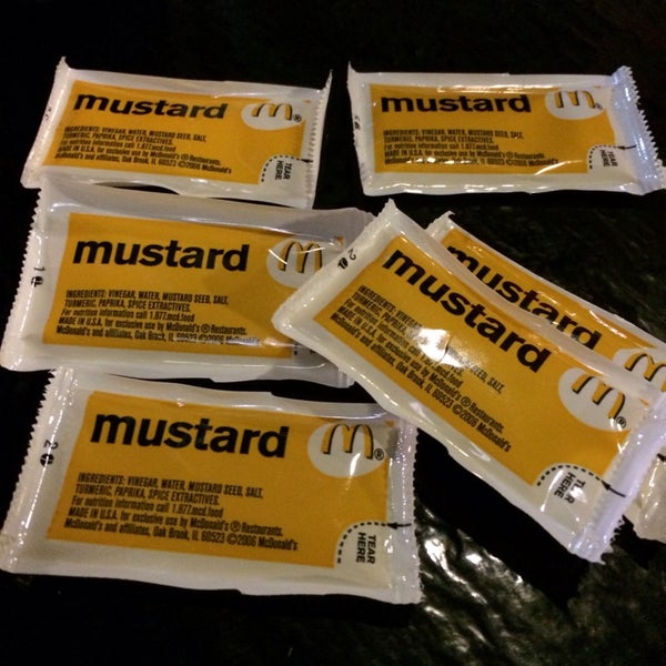 Great food, but twice now I had to go to McDs to get regular yellow mustard. C'mon man!