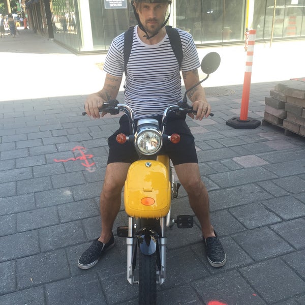 Scooters = #1! Had so much fun riding around Montreal on a Dyad e-scooter.