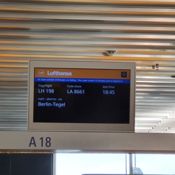 Gate A18 Flughafen 1 tip