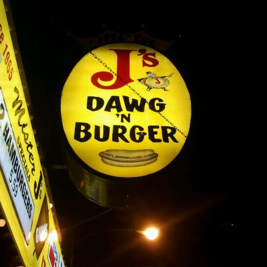 Photo taken at Mr. J&#39;s Dawg &amp; Burger by carla d. on 3/17/2012