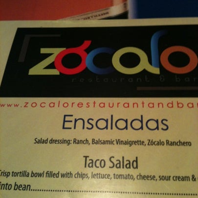 Photo taken at Zocalo Restaurant &amp; Bar by Jared O. on 7/26/2012