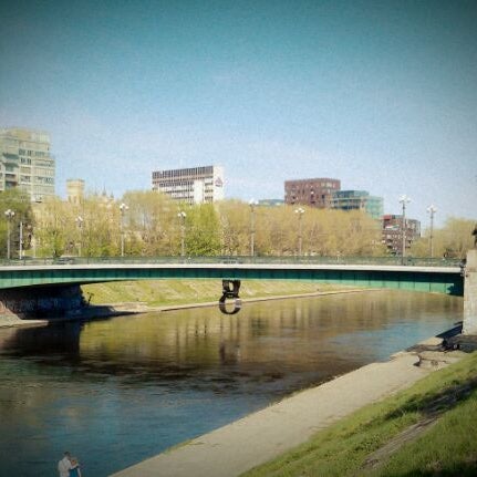 Photo taken at Green Bridge by Vytautas J. on 5/1/2012