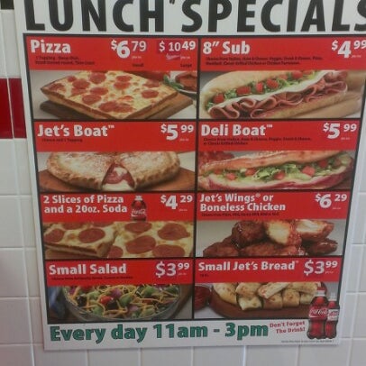 Jet's sale pizza specials