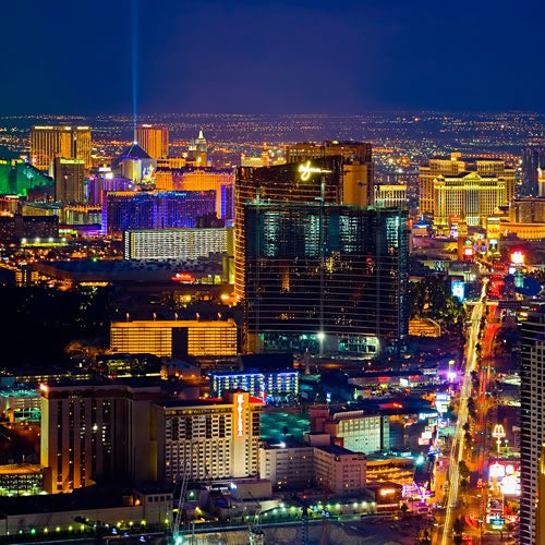 Las Vegas Night Strip Helicopter Wedding Package: Soar over the World-famous neon lights of the Las Vegas Strip for your private Wedding Ceremony! Includes limo transfers, flowers, photos & much more!