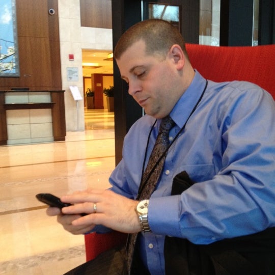 Photo taken at Atlanta Marriott Buckhead Hotel &amp; Conference Center by Garrett B. on 2/19/2012