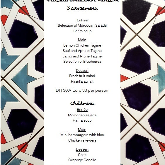 Menu at GASTRO Saveur. Dinner reservation required