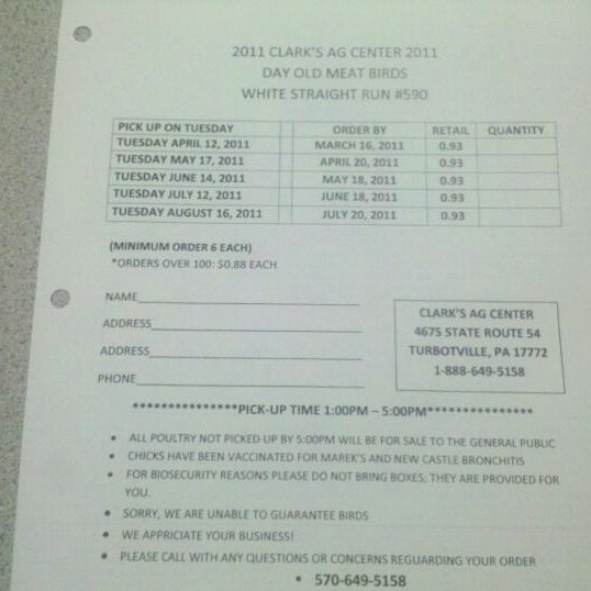 Clark's Ag Center Hardware Store in Turbotville