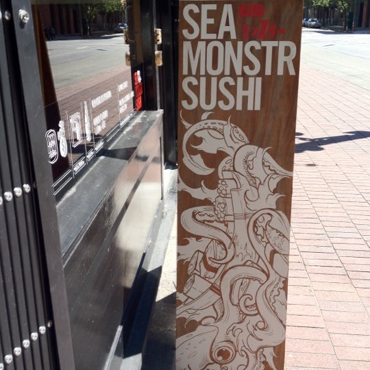 Photo taken at Sea Monstr Sushi by F on 8/3/2012