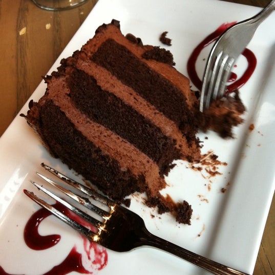 Eat the chocolate mouse cake. *drools*