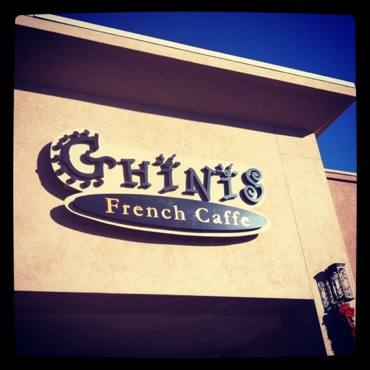 Photo taken at Ghini&#39;s French Caffe by Scott on 1/8/2012