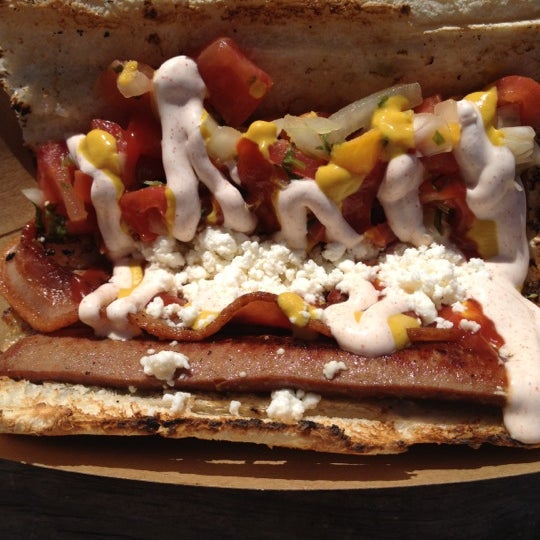 Tijuana style bison dog is addictive but could absolutely use a 4SQ Mayor or local discount