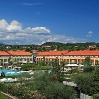 Photo taken at Hotel Caesius Terme &amp; Spa Resort by Marco G. on 1/21/2012