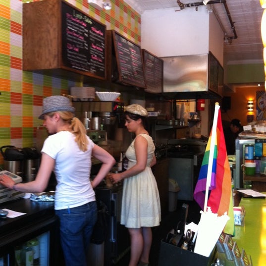 Photo taken at The Path Cafe by Isabelle M. on 6/26/2011