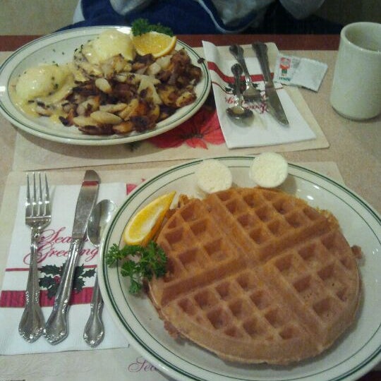 Photo taken at The Waffle Shop by Tabitha A. on 12/8/2011