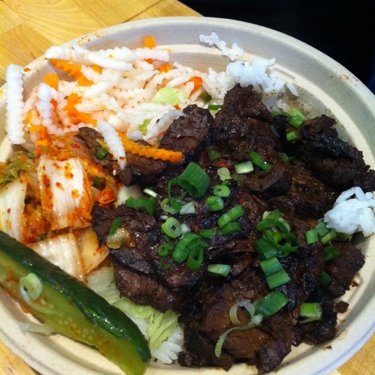 Eat up the Korean BBQ Short Rib Kimchi Bowl!