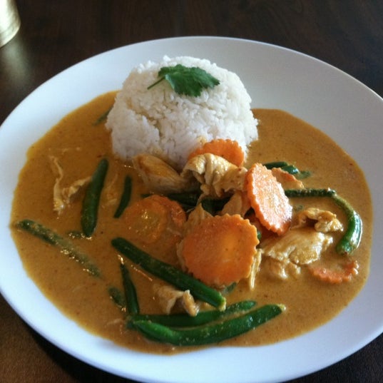 Panang curry is awesome! Tom ka is great as well. $8 lunch includes soup, main choice and drink. So good!