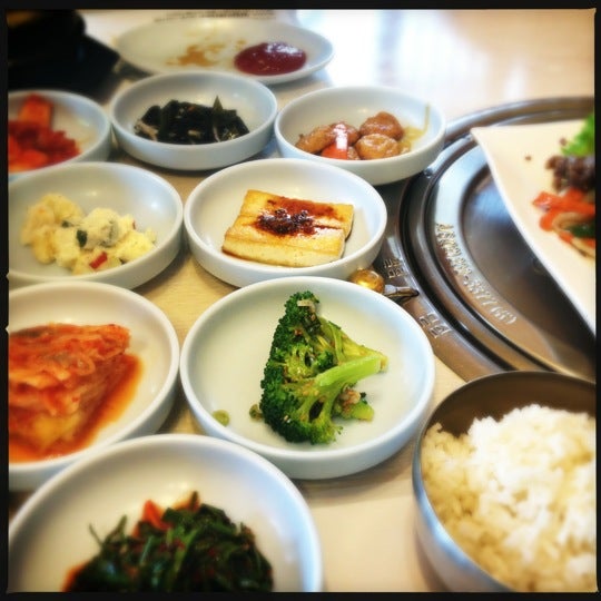 Photo taken at Woo Chon Korean BBQ Restaurant by miss eee on 4/1/2012