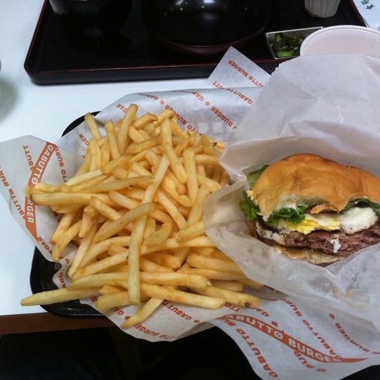 Great burgers, reminds me of Mosburger or Freshness in Japan.  Worth a try!!  Teriyaki Egg Burger Combo's my favorite..
