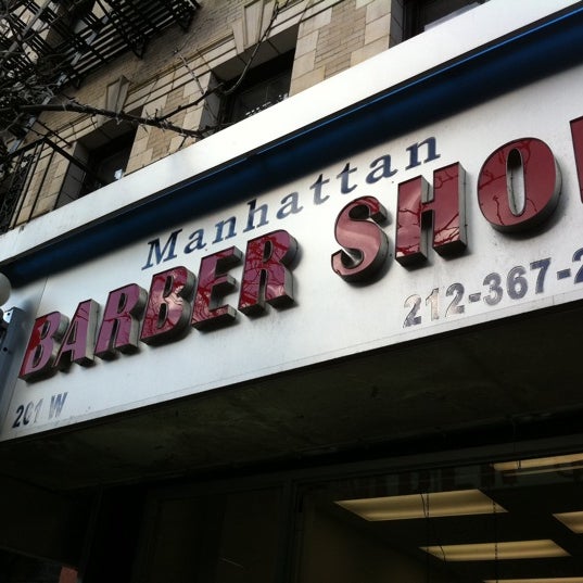 Photo taken at Manhattan Barber Shop by Max B. on 3/11/2011