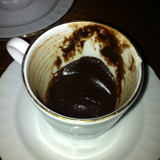 First timer's tip: Don't tip the Turkish coffee back too far unless you want to end up eating the grounds.