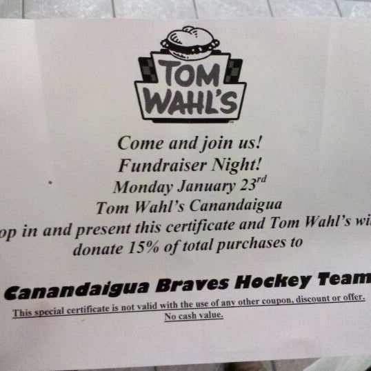 Tom wahl's burger coupon