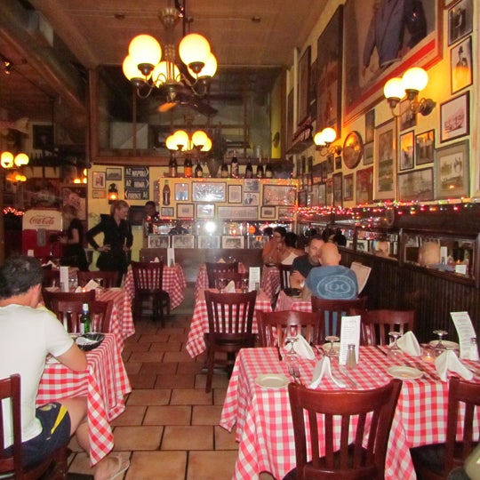 The dining room during service at Tello's on July 4th 2012.