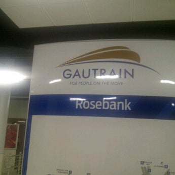 Photo taken at Gautrain Rosebank Station by Joshua O. on 12/29/2011