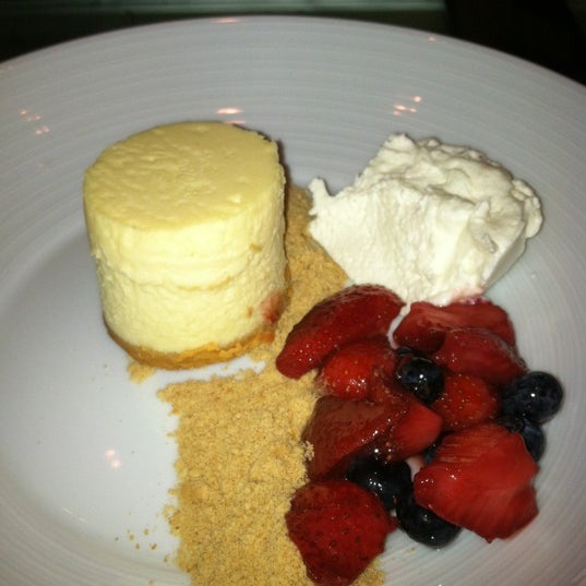 Really good cheesecake, but the whipped cream tasted like whatever it was next to in the fridge.
