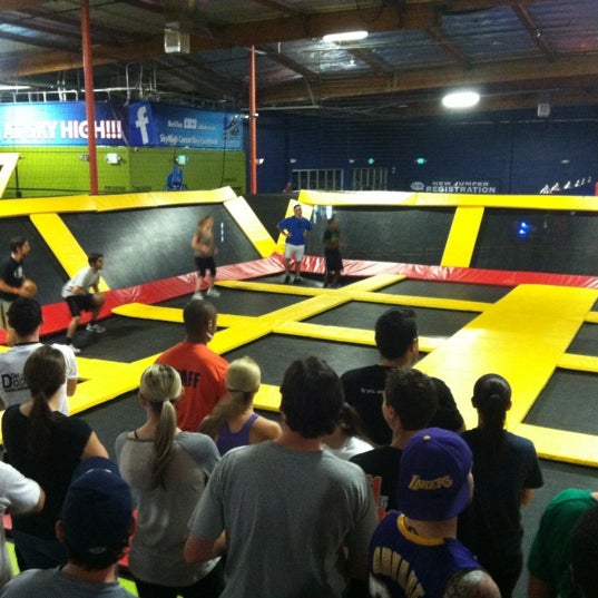 Photo taken at Sky High Sports Woodland Hills by Megan M. on 3/10/2012