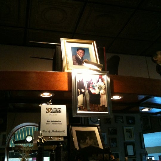The chair above the bar is in honor of Frank Sinatra. He never actually ate here.