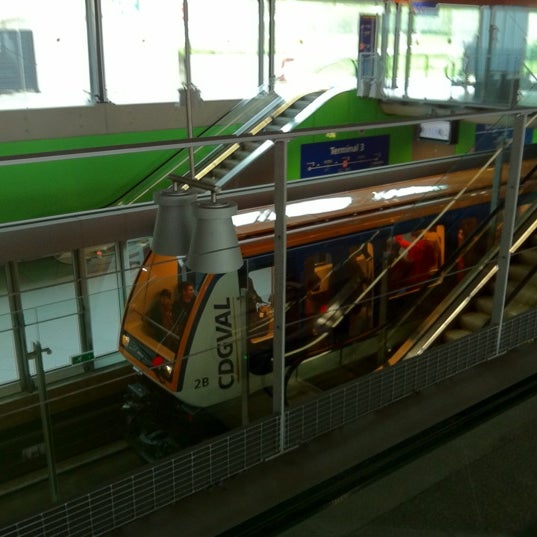 CDGVAL Terminal 3 Roissypôle Airport Tram in TremblayenFrance CDGVAL Terminal 3 Roissypôle Airport Tram in TremblayenFrance