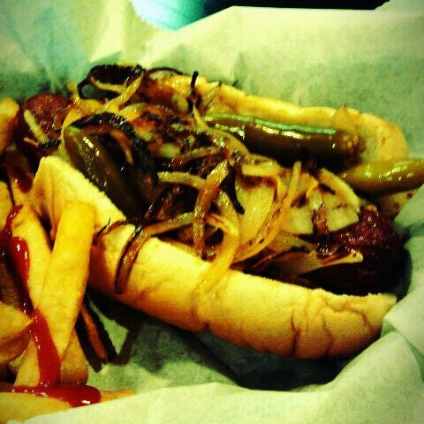 Photo taken at George&#39;s Hot Dogs by vincent l. on 9/26/2011