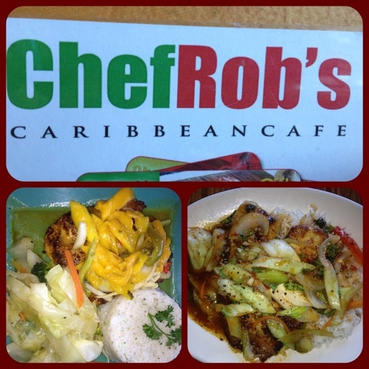Photo taken at Chef Rob&#39;s Caribbean Cafe by Miss D. on 7/22/2012