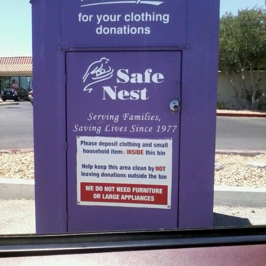 Safe Nest Donation Bin Structure in North Las Vegas