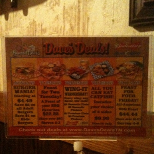 Photo taken at Famous Dave&#39;s by Mark L. on 8/5/2011