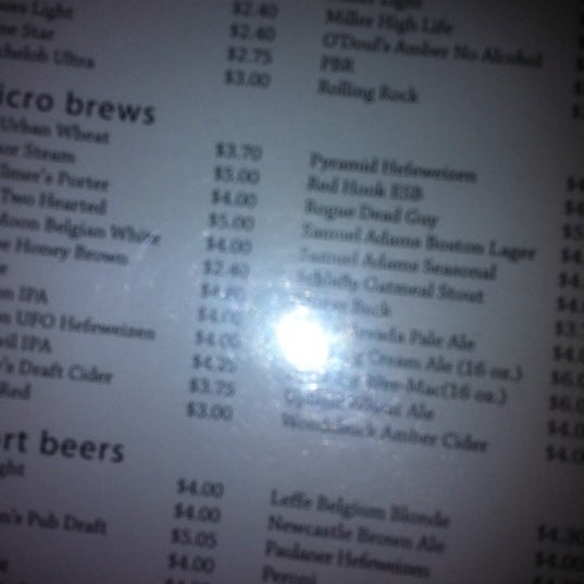 Make sure you take a good look at their beer list. They have a shockingly impressive collection of bottles.