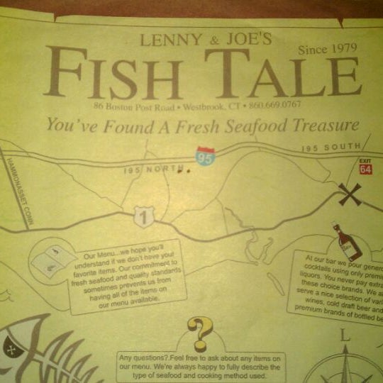 Photo taken at Lenny &amp; Joe&#39;s Fish Tale by Charley S. on 1/14/2012