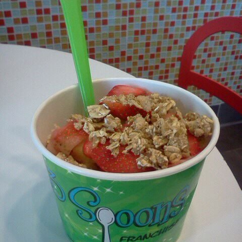 Photo taken at 3 Spoons Yogurt by Brianna on 1/20/2012