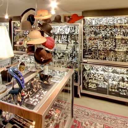 Thousands of costume-jewelry pieces populate the cabinets at this subterranean space. The real draws are the trays of coral necklaces, engraved lockets, and pearl studs. Don’t miss the $10 bins.