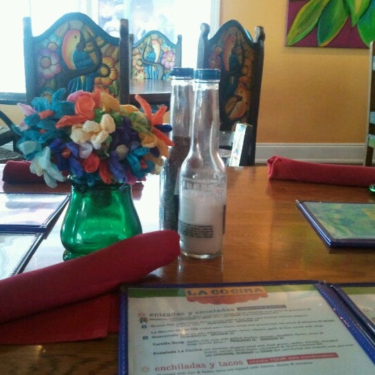Photo taken at La Cocina Mexican Grill &amp; Bar by Emily S. on 7/23/2012