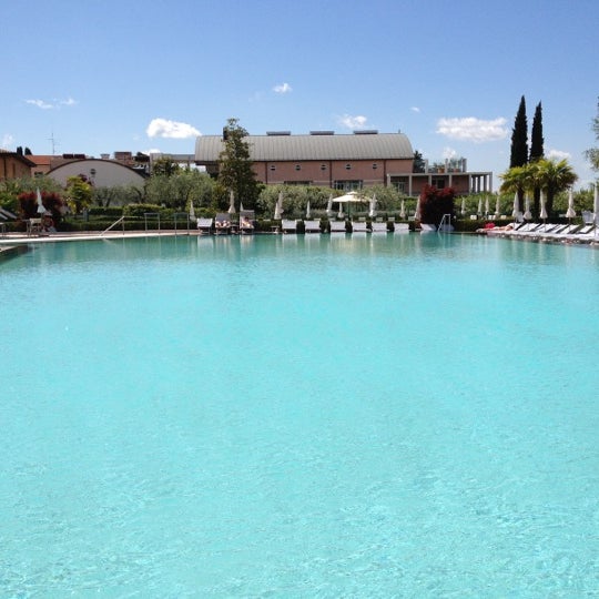 Photo taken at Hotel Caesius Terme &amp; Spa Resort by Lars Ö. on 5/16/2012