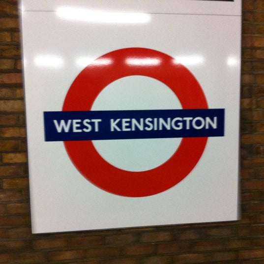 Photo taken at West Kensington London Underground Station by Filipe C. on 2/26/2012