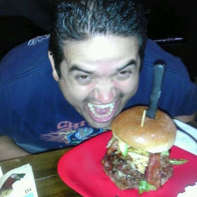 Photo taken at G Burger by Rob S. on 10/10/2011