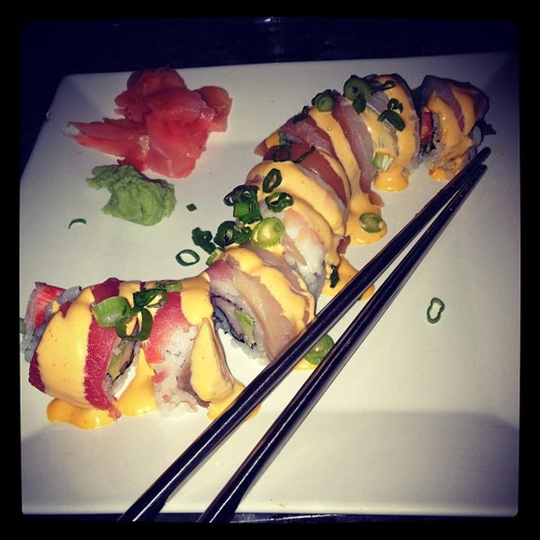Photo taken at Yosake Downtown Sushi Lounge by Amy R. on 6/29/2012