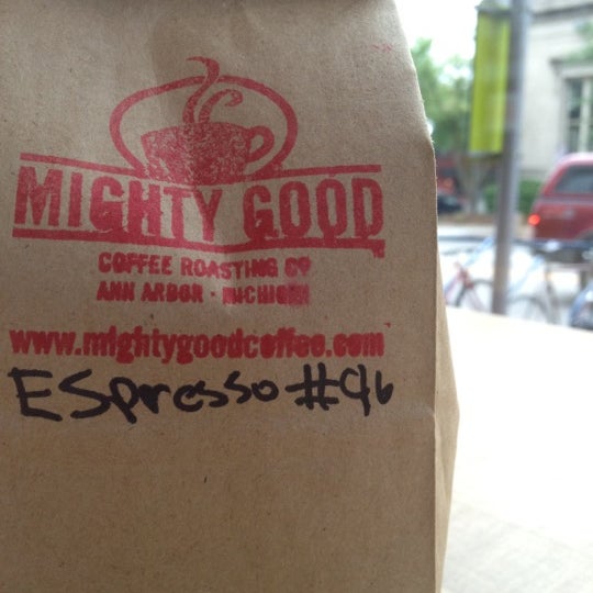 Photo taken at Mighty Good Coffee by Brian K. on 7/3/2012