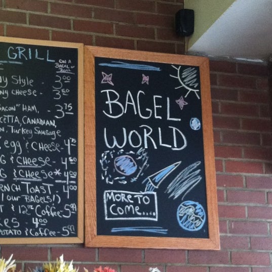 Photo taken at Bagel World by M. W. on 3/25/2012